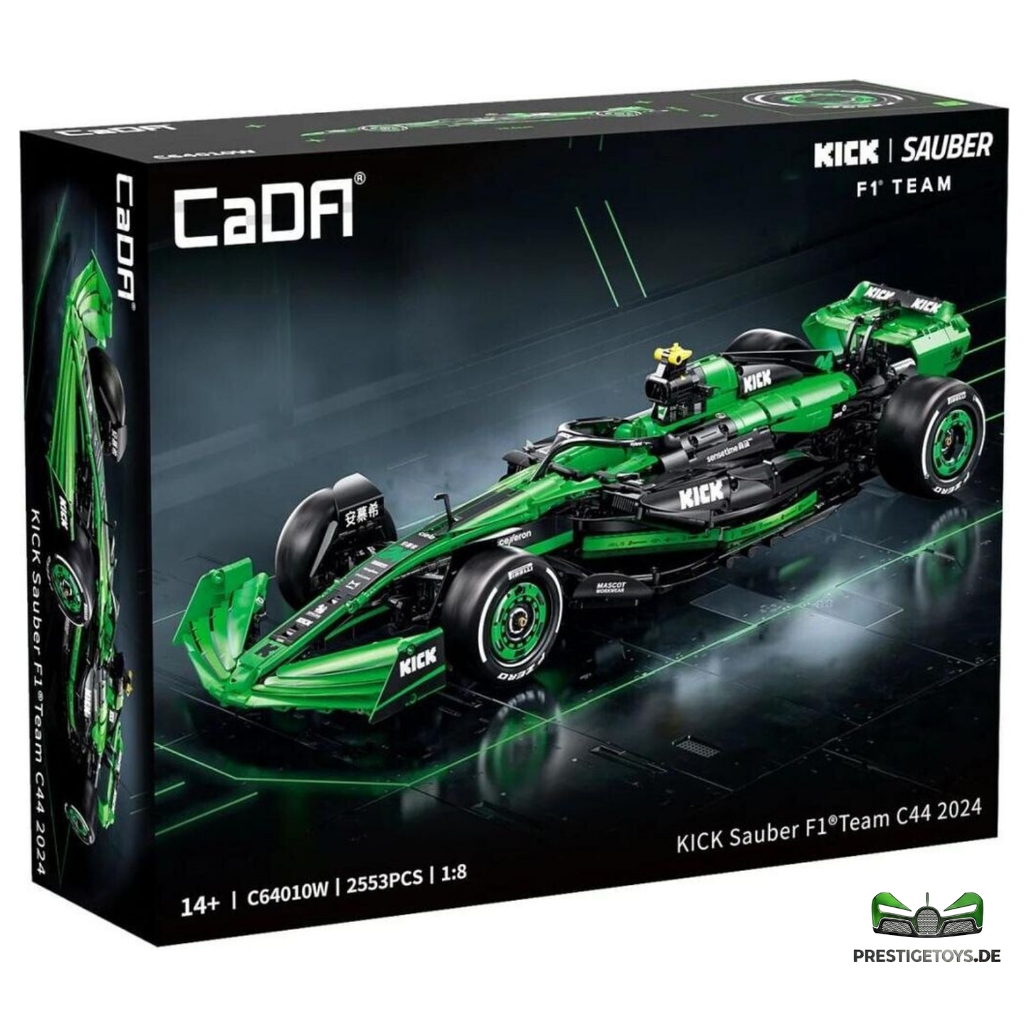 CaDA Kick Sauber F1 Team C44 2024 Licensed Car 1:8 Scale (C64010W) - (Static)