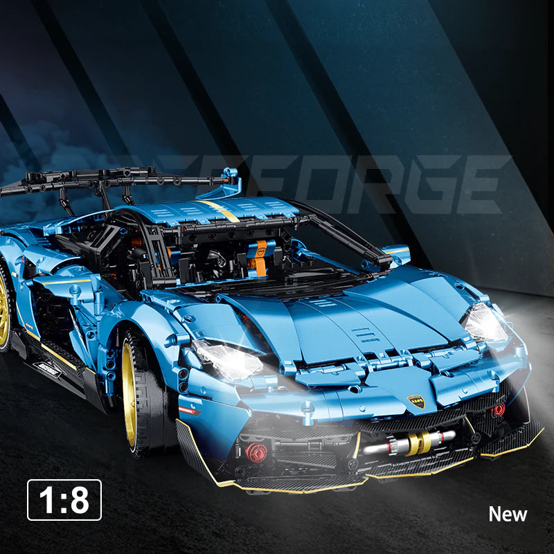 GULY 10530 Raceforge X-Force: Premium Hyper-Performance RC Supercar Building Set