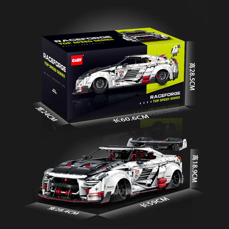 GULY 10630 R35 Carbon Edition: 1:8 Hyper-Performance RC Supercar Building Set