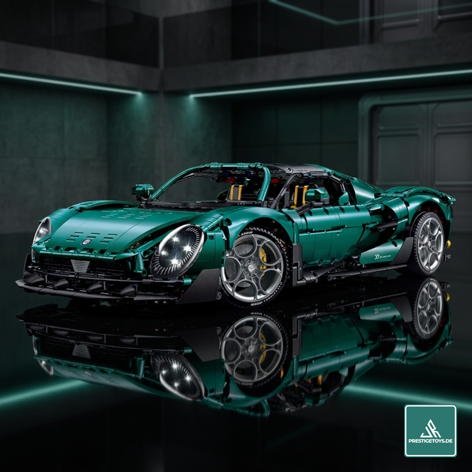 GULY 10621 Rosso Veloce: 1:8 Hyper-Performance RC Supercar Building Set