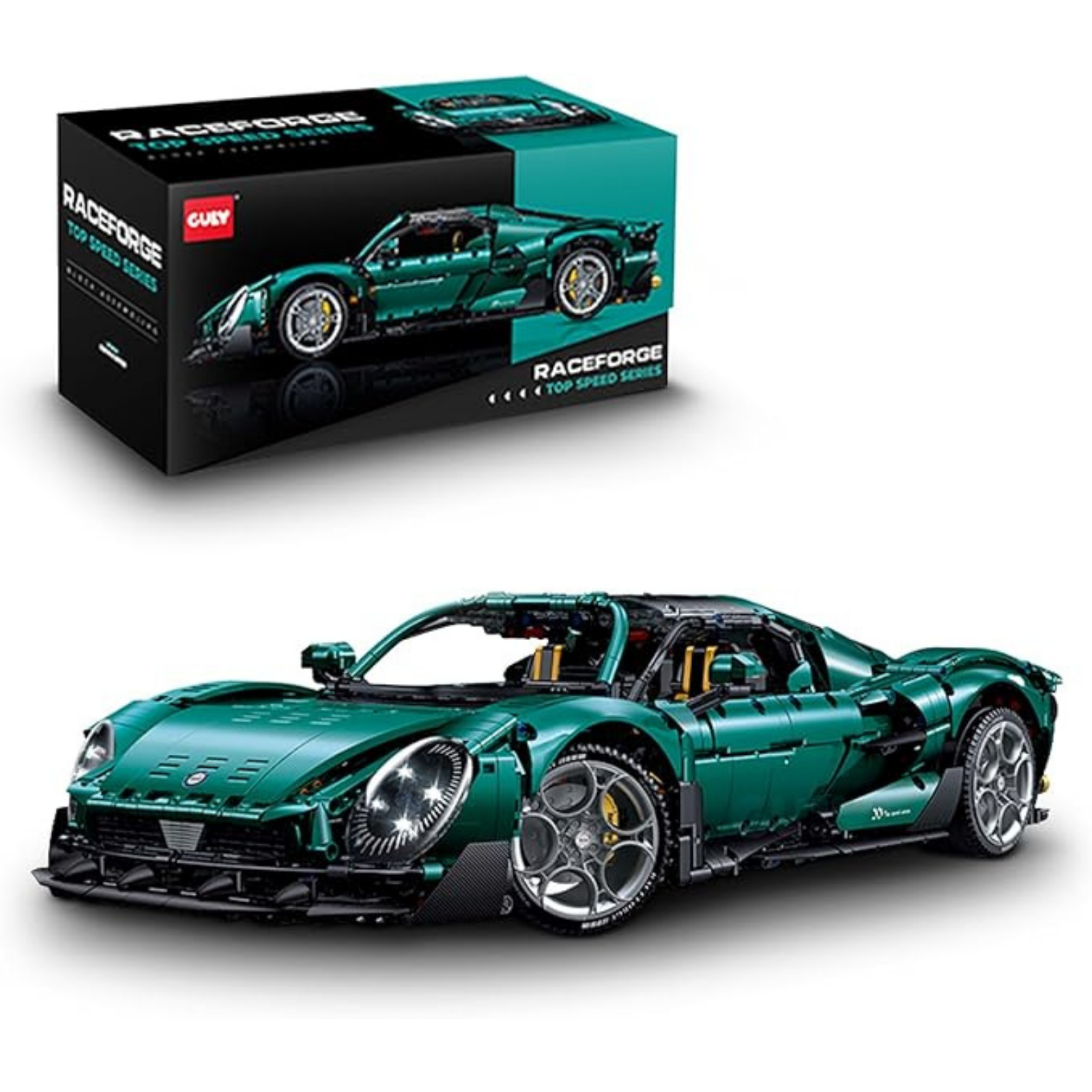 GULY 10621 Rosso Veloce: 1:8 Hyper-Performance RC Supercar Building Set