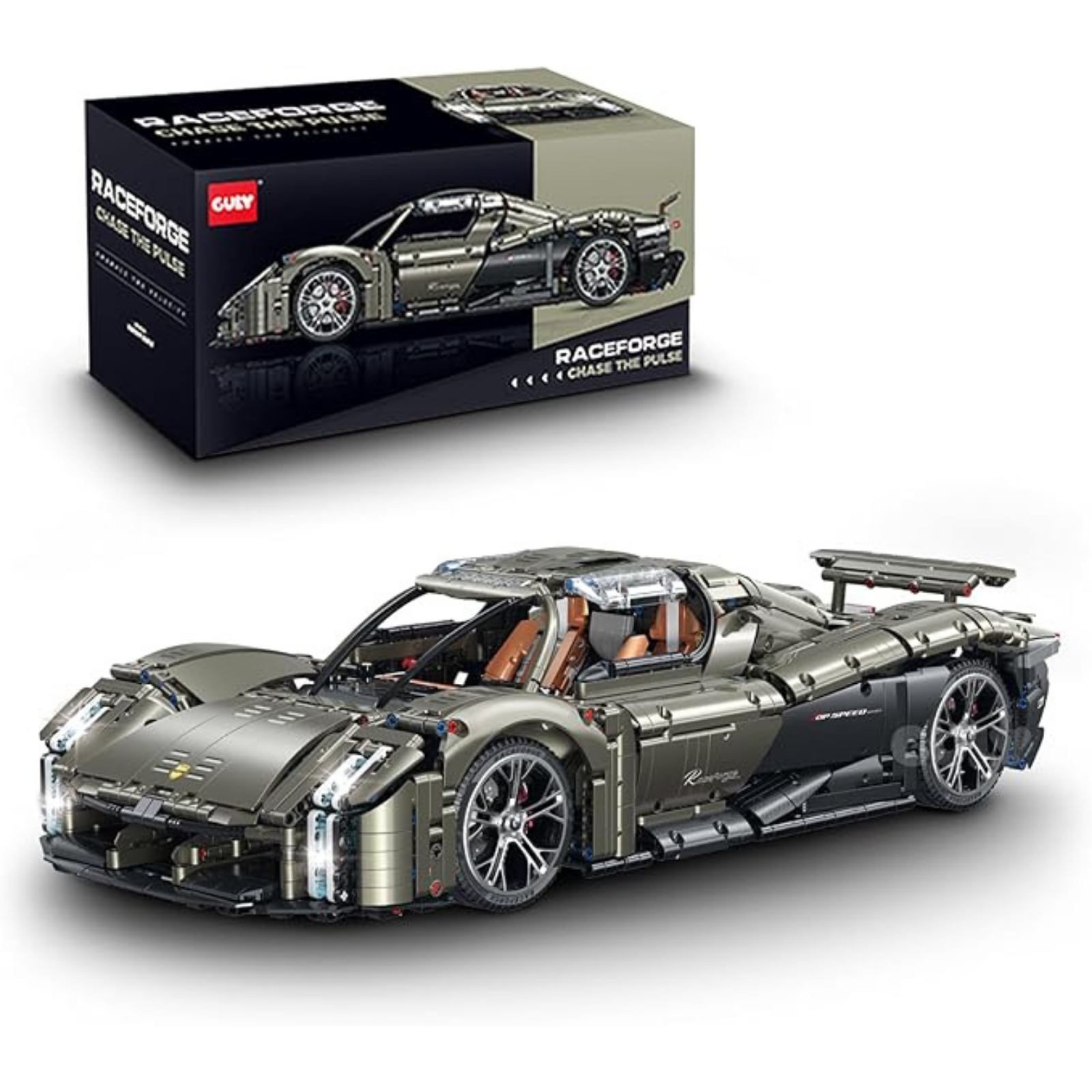 GULY 10626 Mission Zero: 1:8 Hyper-Performance RC Supercar Building Set
