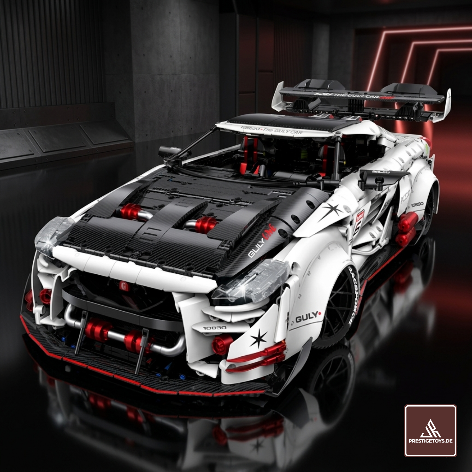 GULY 10630 R35 Carbon Edition: 1:8 Hyper-Performance RC Supercar Building Set