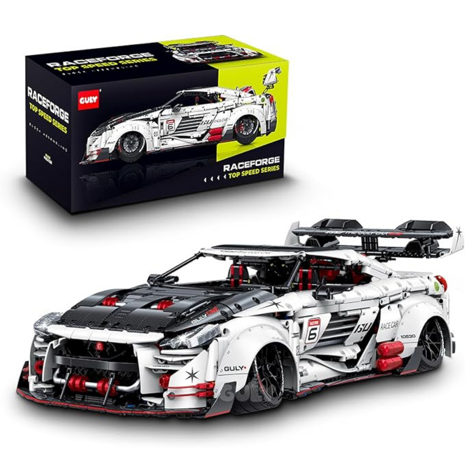 GULY 10630 R35 Carbon Edition: 1:8 Hyper-Performance RC Supercar Building Set