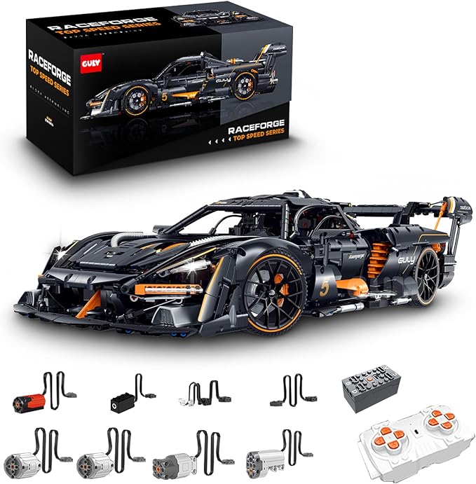 GULY 10646 Carbon Saint: Premium Hyper-Performance RC Supercar Building Set