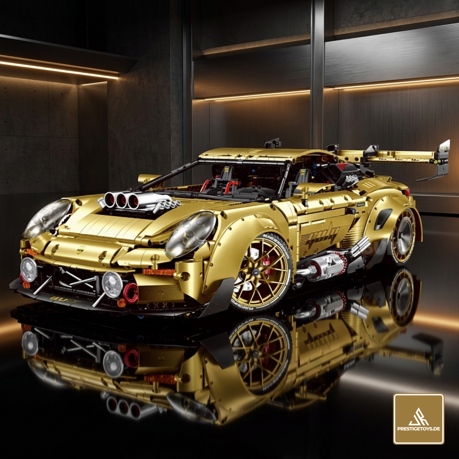 GULY 10640 Trackforce GT3: 1:8 Hyper-Performance RC Supercar Building Set