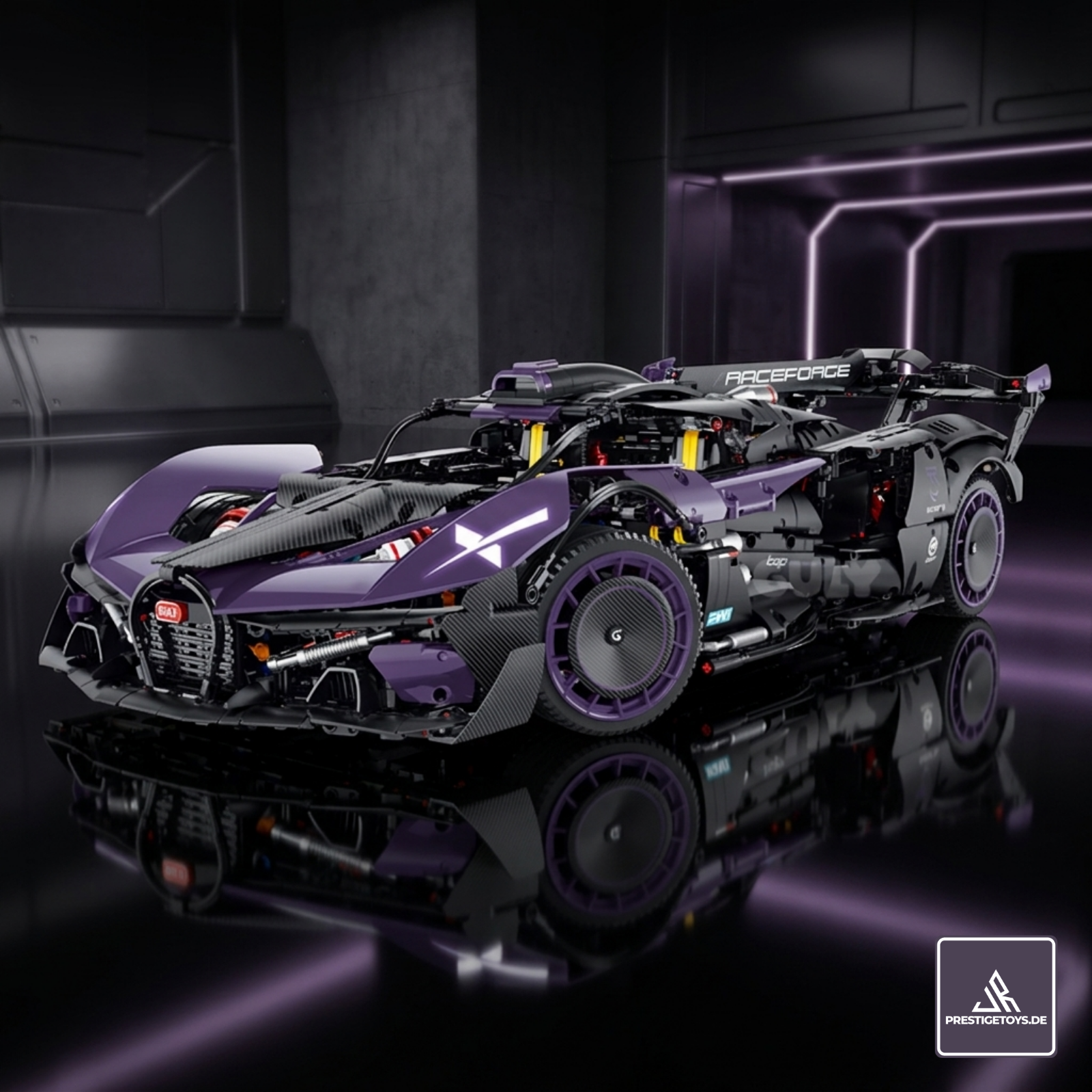 GULY 10643 Purple Comet: Premium Hyper-Performance RC Supercar Building Set