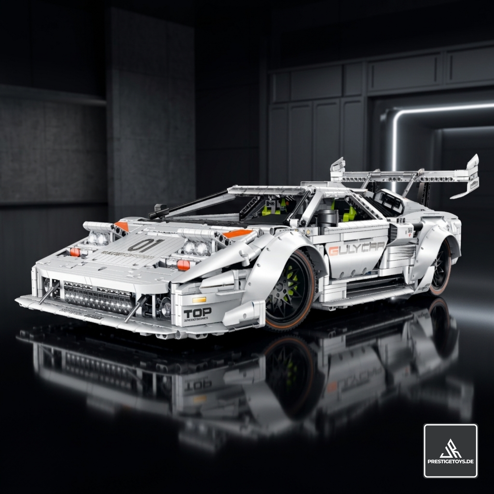 GULY 10649 LP-5000 Legacy: 1:8 Hyper-Performance RC Supercar Building Set