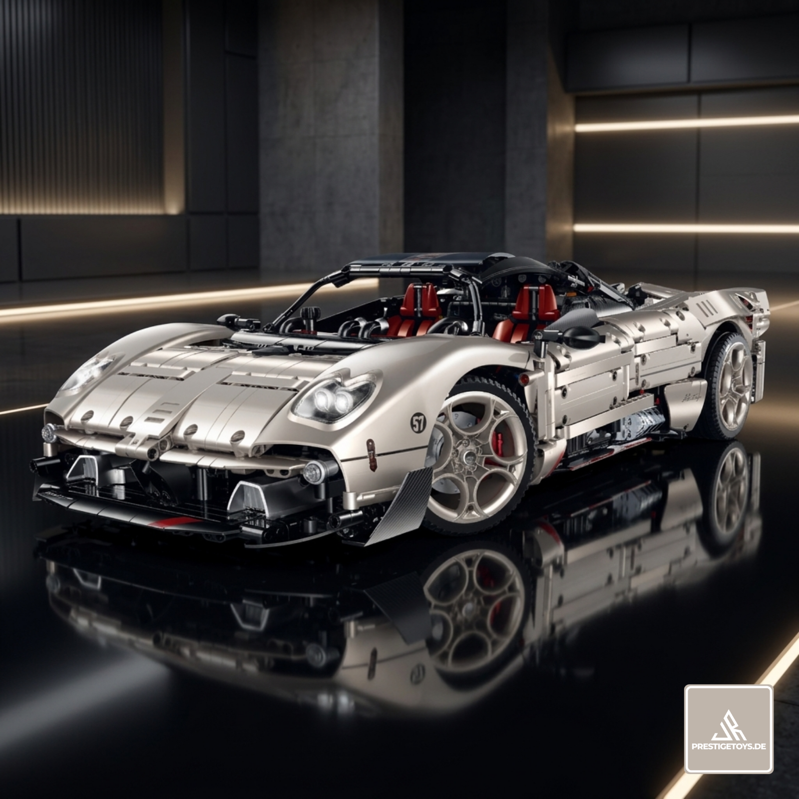 GULY 10657 Zenith GT: 1:8 Hyper-Performance RC Supercar Building Set