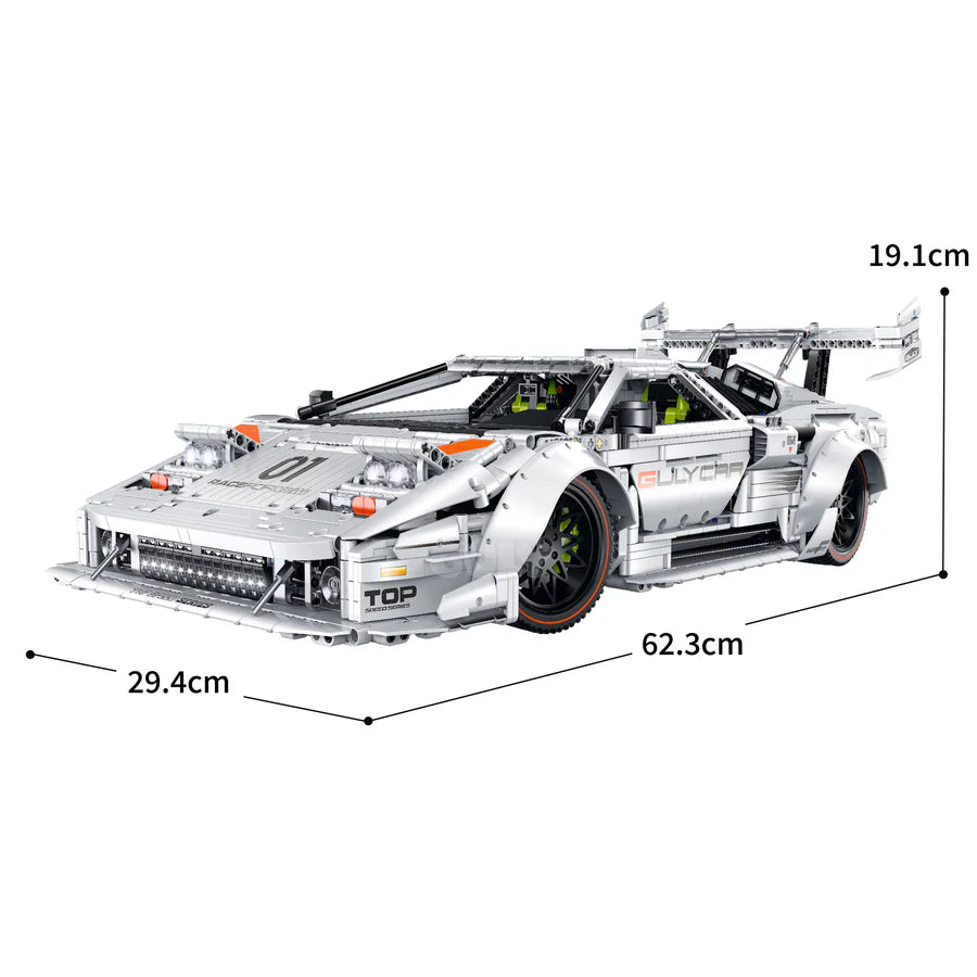 GULY 10649 LP-5000 Legacy: 1:8 Hyper-Performance RC Supercar Building Set
