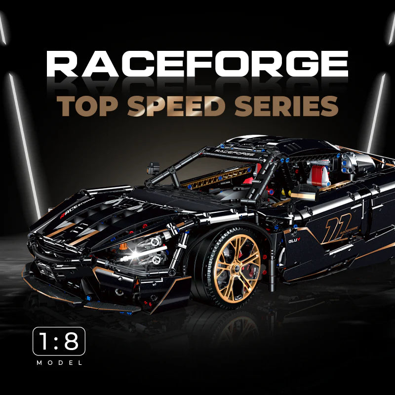 GULY 10625 720 Stealthwing: 1:8 Hyper-Performance RC Supercar Building Set