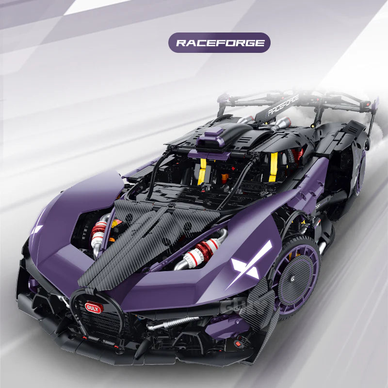 GULY 10643 Purple Comet: Premium Hyper-Performance RC Supercar Building Set