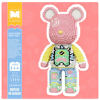 MPIN M7120 | Second Generation Qianqian Large Bear DIY Building Block Set - 43cm