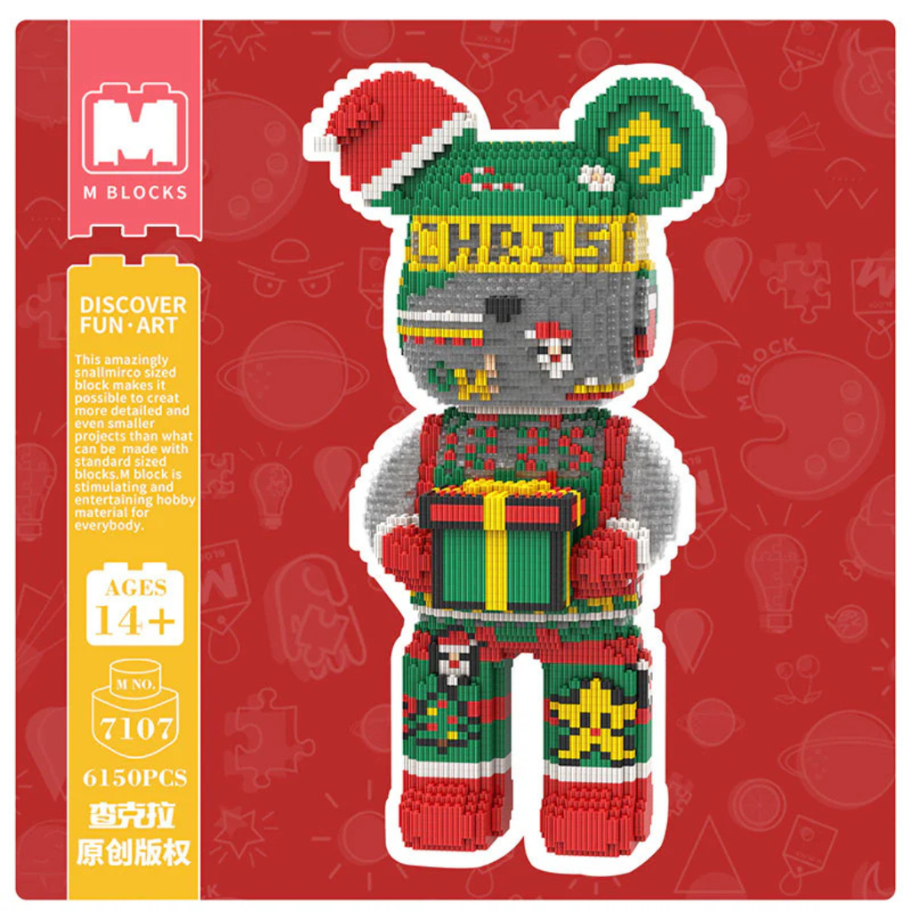 MPIN 7107 | Christmas Night Bear DIY Building Block Set (6,150 Pcs) - 43cm