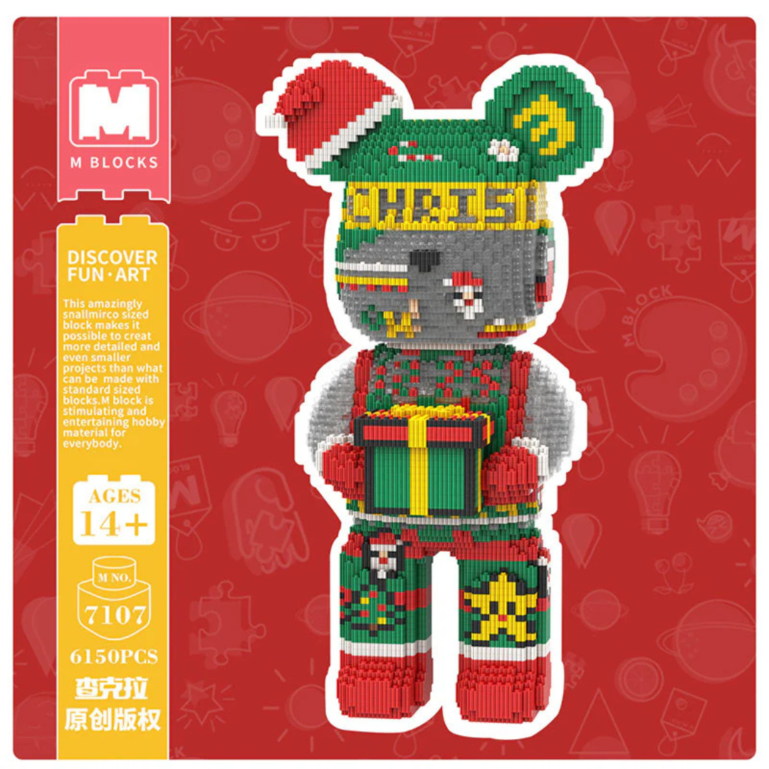 MPIN 7107 | Christmas Night Bear DIY Building Block Set (6,150 Pcs) - 43cm