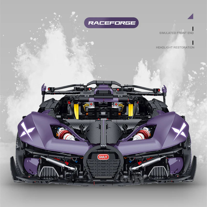 GULY 10643 Purple Comet: Premium Hyper-Performance RC Supercar Building Set