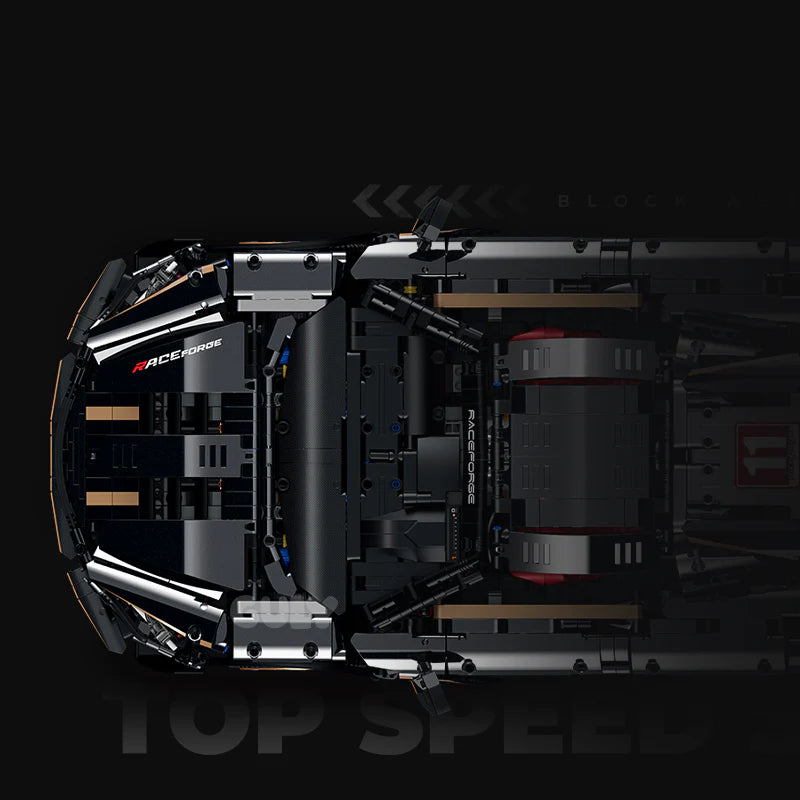 GULY 10625 720 Stealthwing: 1:8 Hyper-Performance RC Supercar Building Set