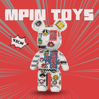 MPIN 6885 | Pirate Pixel Bear DIY Building Block Set (6,350 Pcs) - 43cm