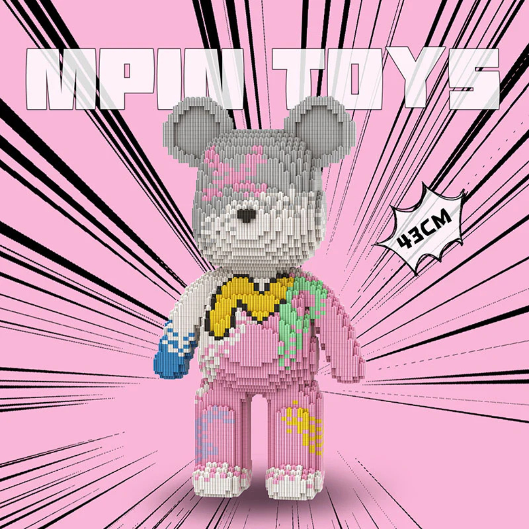 MPIN 7101 | Commemorative Bear DIY Building Block Set (5,750 Pcs) - 43cm