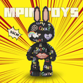 MPIN M8002 MOMO Scribble Rabbit Klemmbausteine (7150 Teile), 55 cm, Graffiti Hase Mikro-3D Tier-Bausteine für Erwachsene und Kinder, DIY Klemmbaustein Set, Street-Art Deko & Sammlerstück