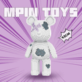 MPIN 7122 | Crystal Trendy Cool Bear DIY Building Block Set (5,100 Pcs) - 43cm