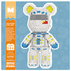 MPIN MP-6600 | Male Astronaut Bear DIY Building Block Set (3,050 Pcs) - 32cm