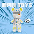 MPIN MP-6600 | Male Astronaut Bear DIY Building Block Set (3,050 Pcs) - 32cm