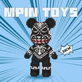 MPIN MP-6602 | Black Totem Bear DIY Building Block Set (3,350 Pcs) - 32cm