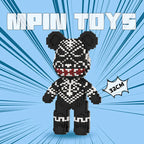 MPIN MP-6602 | Black Totem Bear DIY Building Block Set (3,350 Pcs) - 32cm