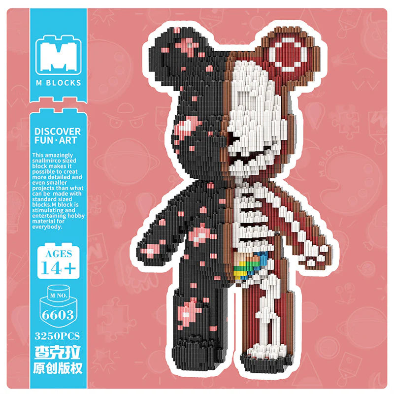 MPIN MP-6603 | Pili Pala Bear DIY Building Block Set (3,250 Pcs) - 32cm