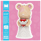 MPIN 6616 | Bride Bear DIY Building Block Set (2,950 Pcs) - 32cm