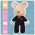 MPIN 6617 | Groom Bear DIY Building Block Set (2,350 Pcs) - 32cm