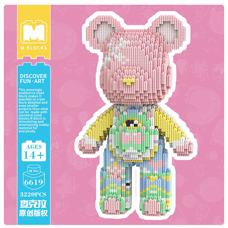 MPIN 6619 | Princess Bear DIY Building Block Set (3,220 Pcs) - 32cm