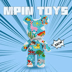 MPIN MP-6620 | Castle in the Sky Bear DIY Building Block Set (3,700 Pcs) - 32cm