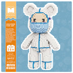 MPIN MP-6623 | Angel in White Bear DIY Building Block Set (3,150 Pcs) - 32cm