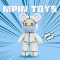 MPIN MP-6623 | Angel in White Bear DIY Building Block Set (3,150 Pcs) - 32cm