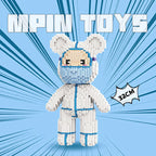 MPIN MP-6623 | Angel in White Bear DIY Building Block Set (3,150 Pcs) - 32cm