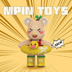 MPIN MP-6628 | RedBook Bear DIY Building Block Set (4,300 Pcs) - 32cm