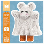 MPIN MP-6649 | Cute Ghost Bear DIY Building Block Set (4,500 Pcs) - 33cm