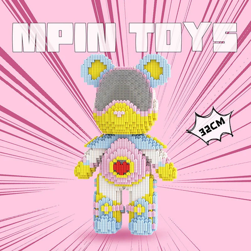 MPIN MP-6652 | Interstellar Astronaut Bear DIY Building Block Set (3,050 Pcs) - 32cm
