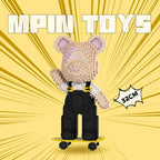 MPIN 6653 | Cute Power Bear DIY Building Block Set - 32cm
