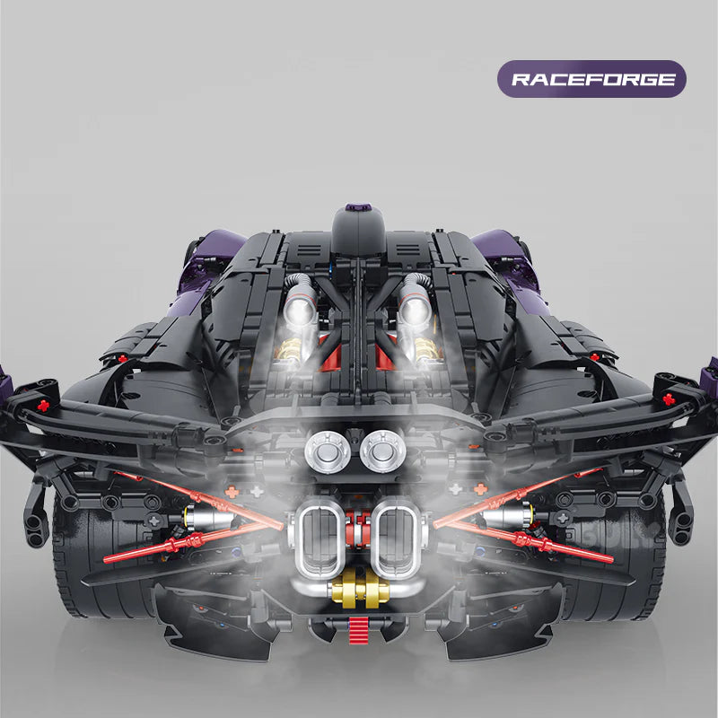 GULY 10643 Purple Comet: Premium Hyper-Performance RC Supercar Building Set