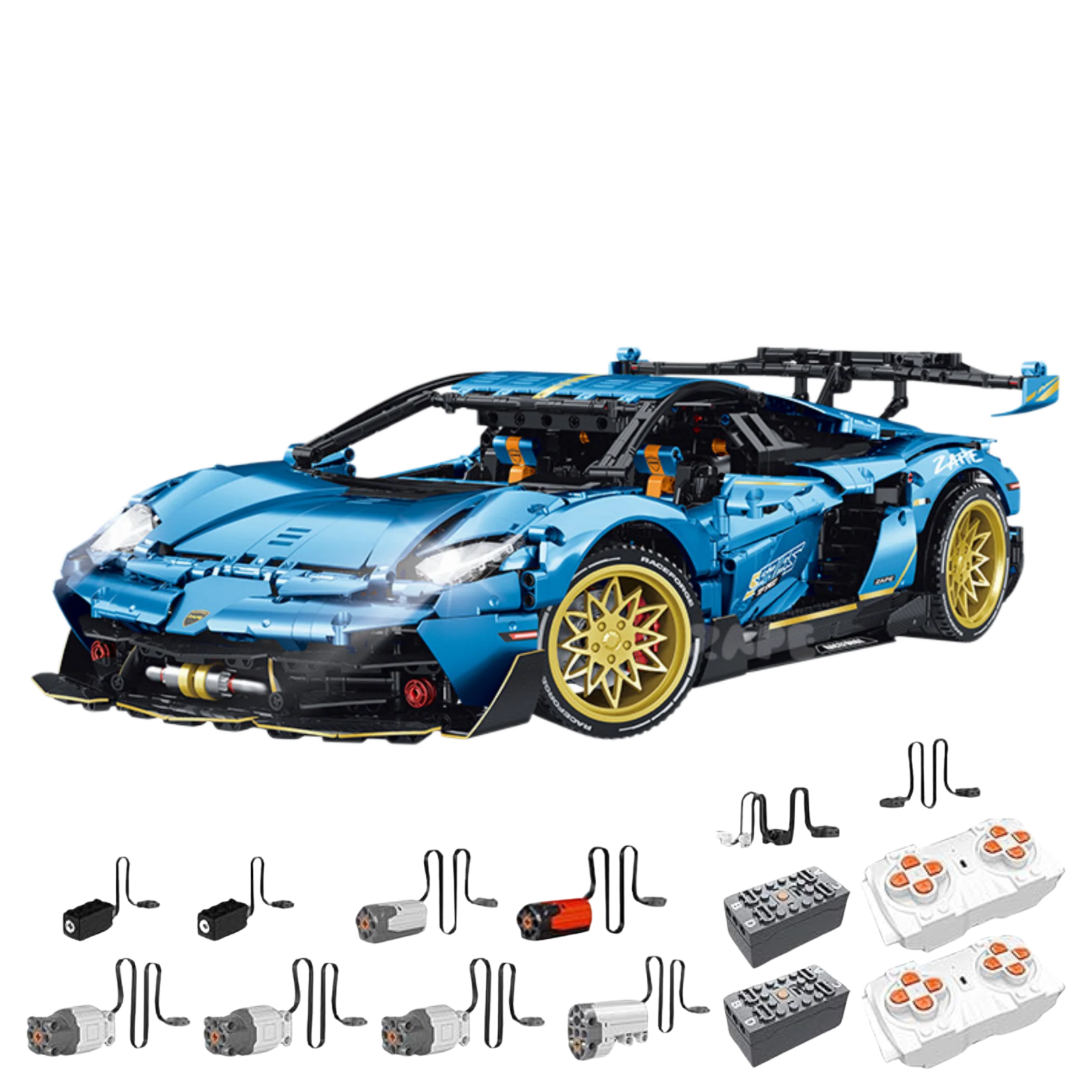 GULY 10530 Raceforge X-Force: Premium Hyper-Performance RC Supercar Building Set