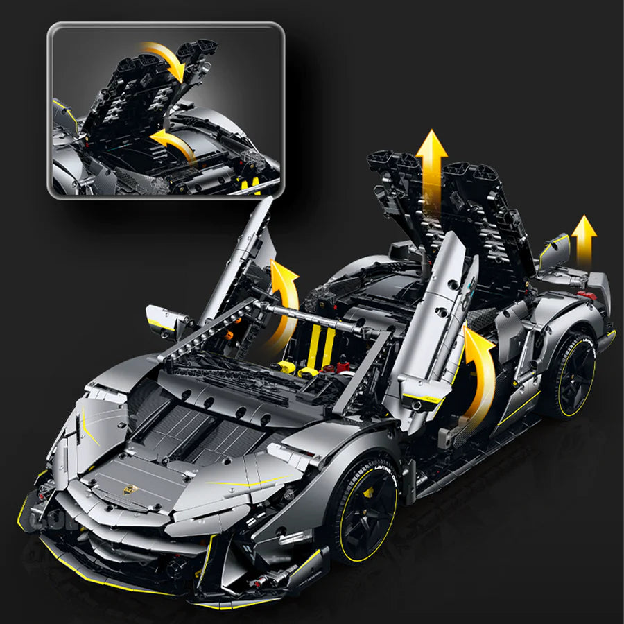 GULY 10638 Ash Spyder: 1:8 Hyper-Performance RC Convertible Supercar Building Set