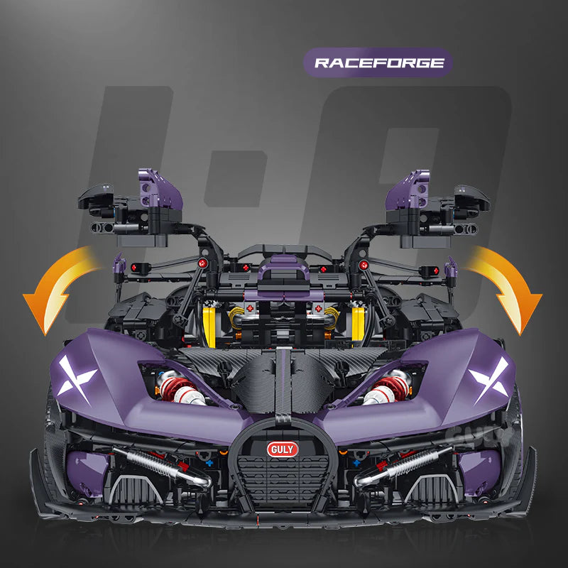 GULY 10643 Purple Comet: Premium Hyper-Performance RC Supercar Building Set