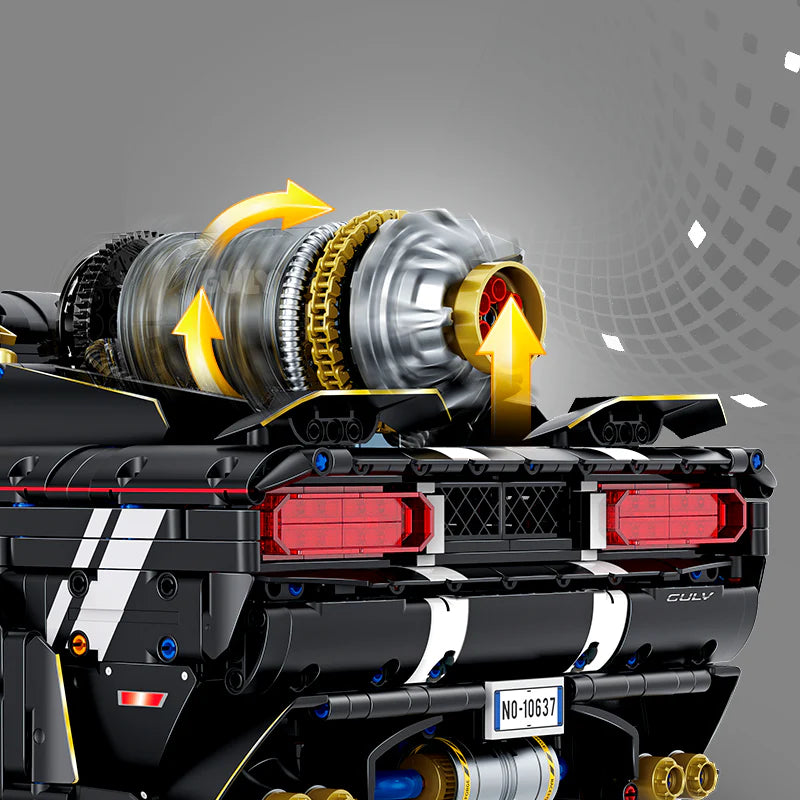 GULY 10637 Hammerfall: Premium Hyper-Performance RC Supercar Building Set