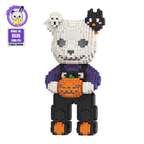 MPIN 5535 | TK Skull Bear - Cute Bear DIY Building Block Set (2,900 Pcs) - 32cm