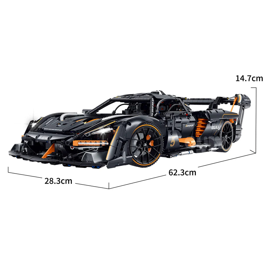 GULY 10646 Carbon Saint: Premium Hyper-Performance RC Supercar Building Set