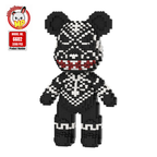 MPIN MP-6602 | Black Totem Bear DIY Building Block Set (3,350 Pcs) - 32cm
