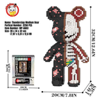 MPIN MP-6603 | Pili Pala Bear DIY Building Block Set (3,250 Pcs) - 32cm
